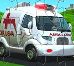 Cartoon Ambulance Van