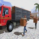 Asian Offroad Cargo Truck Driver Recreation