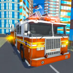 Fireplace Metropolis Truck Rescue Driving Simulator