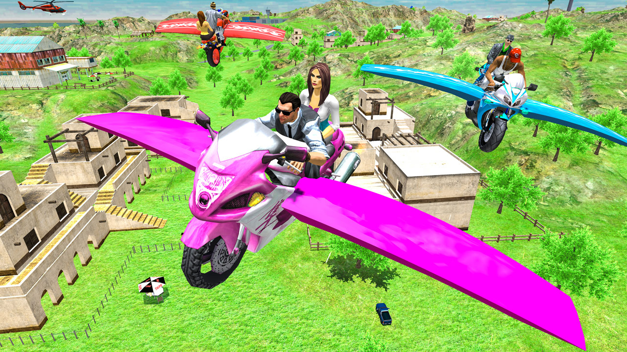 Image Flying Bike Actual Simulator