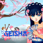 Geisha make up and robe up