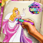 Sleepy Princess Coloring E e-book