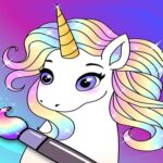 Animated Glitter Coloring E book – My Little Unicorn