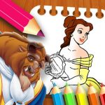 Magnificence & the Beast Coloring E book