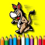 BTS Donkey Coloring E-book