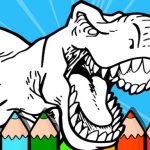 Coloring Dinos For Youngsters