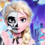 Elsa Halloween Celebration Tattoo