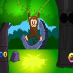 Humorous Monkey Forest Escape