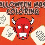 Halloween Masks Coloring E guide