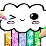 Kawaii Coloring E book Glitter – Drawing E book