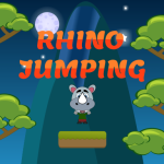 Rhino Leaping